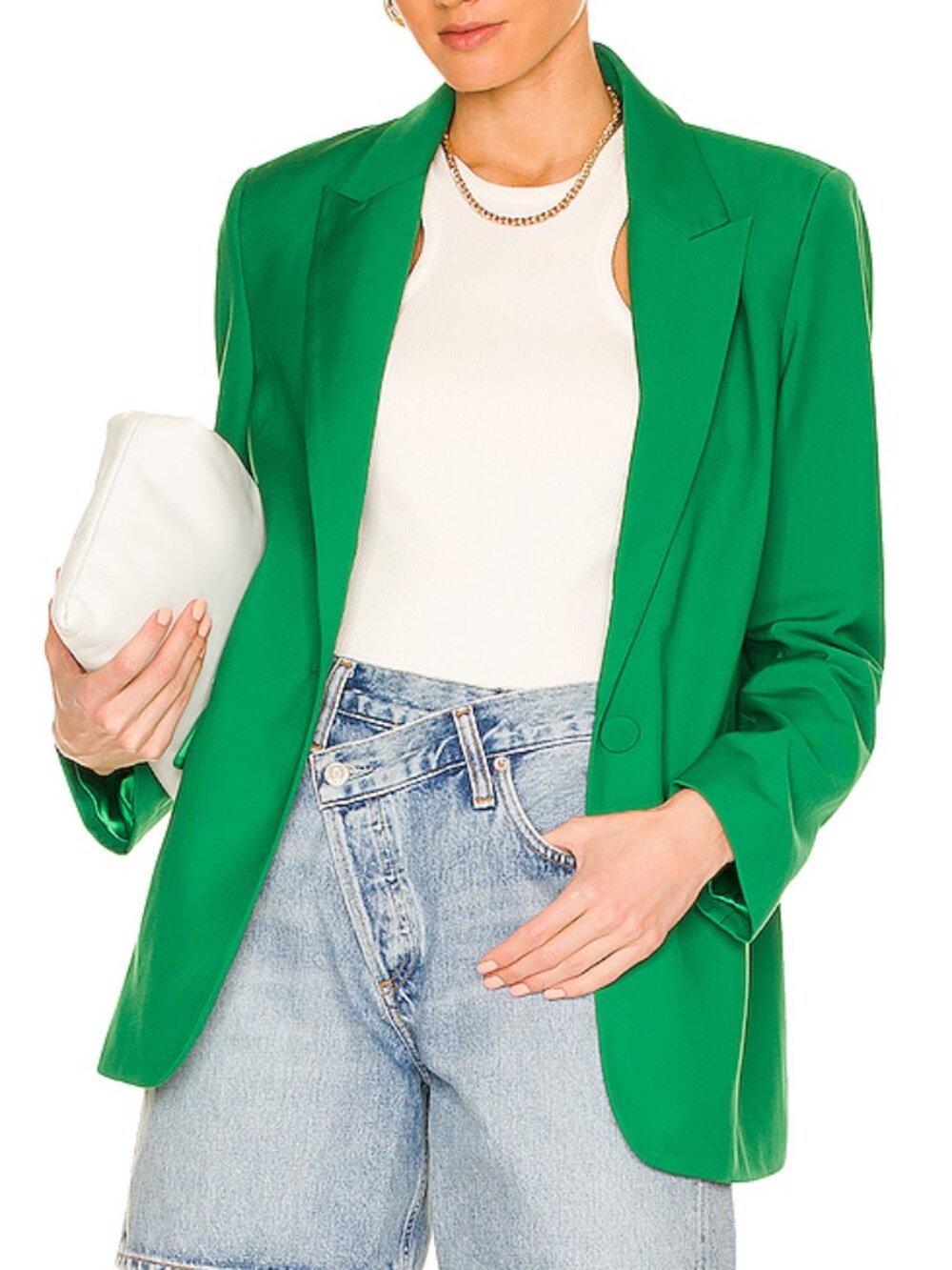 Bardot x Revolve Sandie Blazer Fern Corporate Chic Office Siren Career Size 4